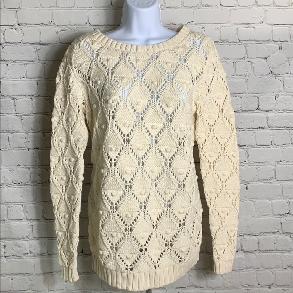 Tommy Hilfiger Women’s Sweater Cream Small - Picture 1 of 4